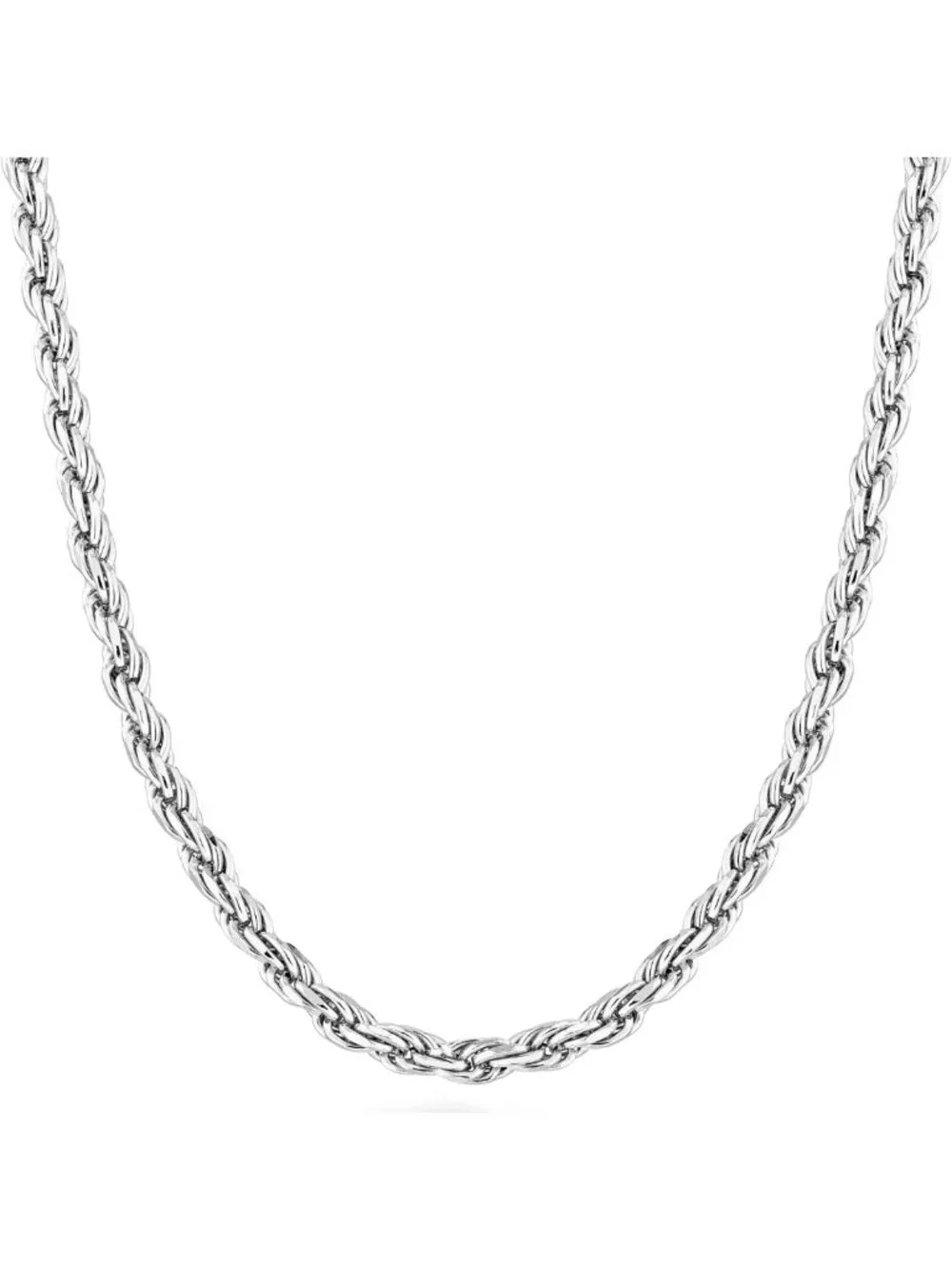 Sterling Silver 925 Rope Chain Necklace for Men & Women - 2mm & 3mm Options